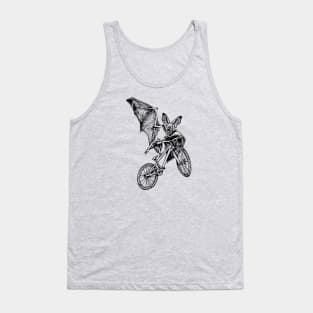 SEEMBO Bat Cycling Bicycle Cyclist Bicycling Bike Fun Biker Tank Top